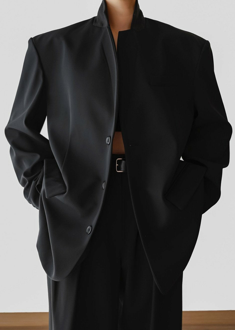 Tansy Oversized Blazer - Black