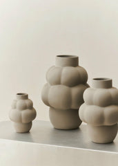 Louise Roe Ceramic Balloon Vase 04 - Sanded Grey