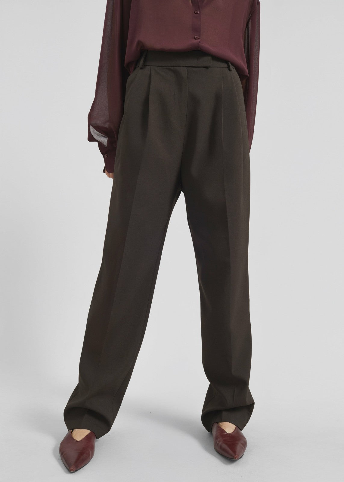 Bea Suit Pants - Dark Espresso