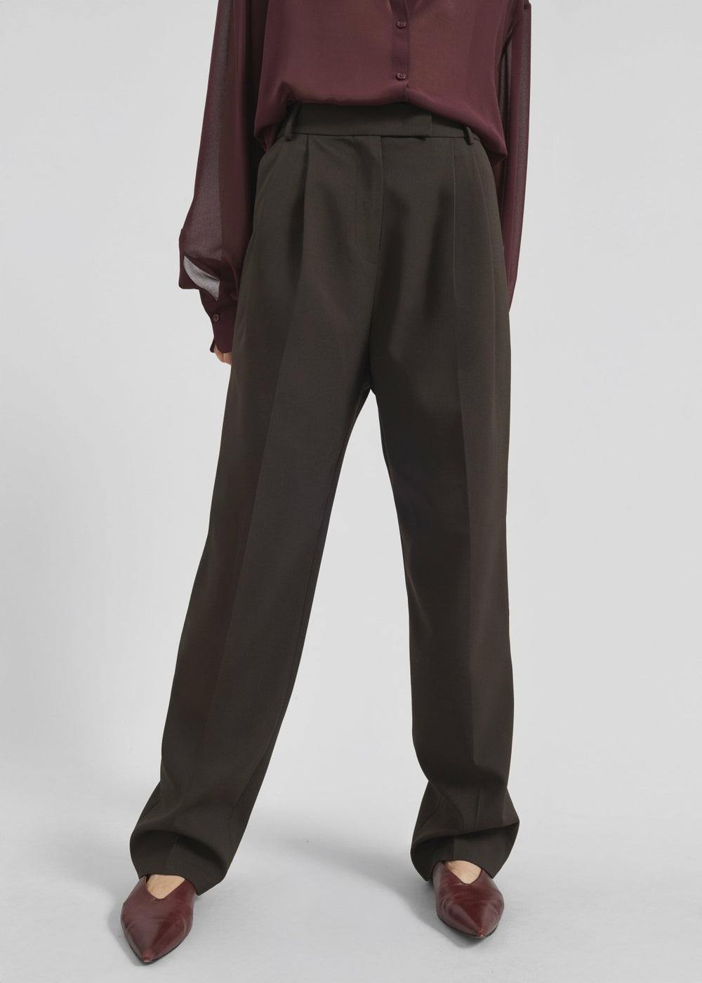 Bea Suit Pants - Dark Espresso