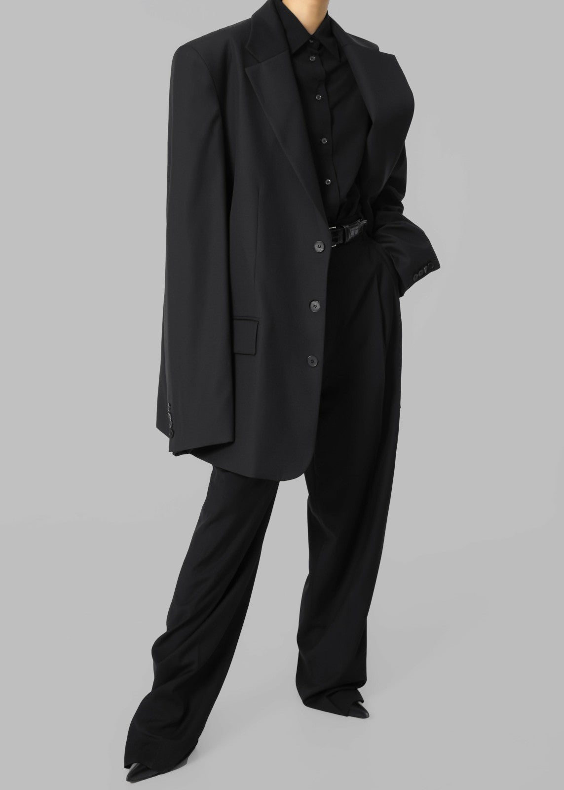 Gelso Oversized Blazer - Black