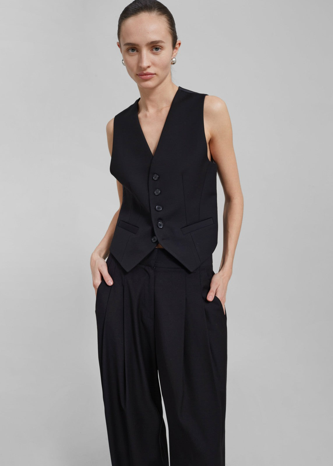 Gelso Waistcoat - Black