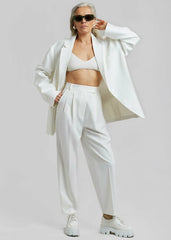 Bea Suit Pants - White