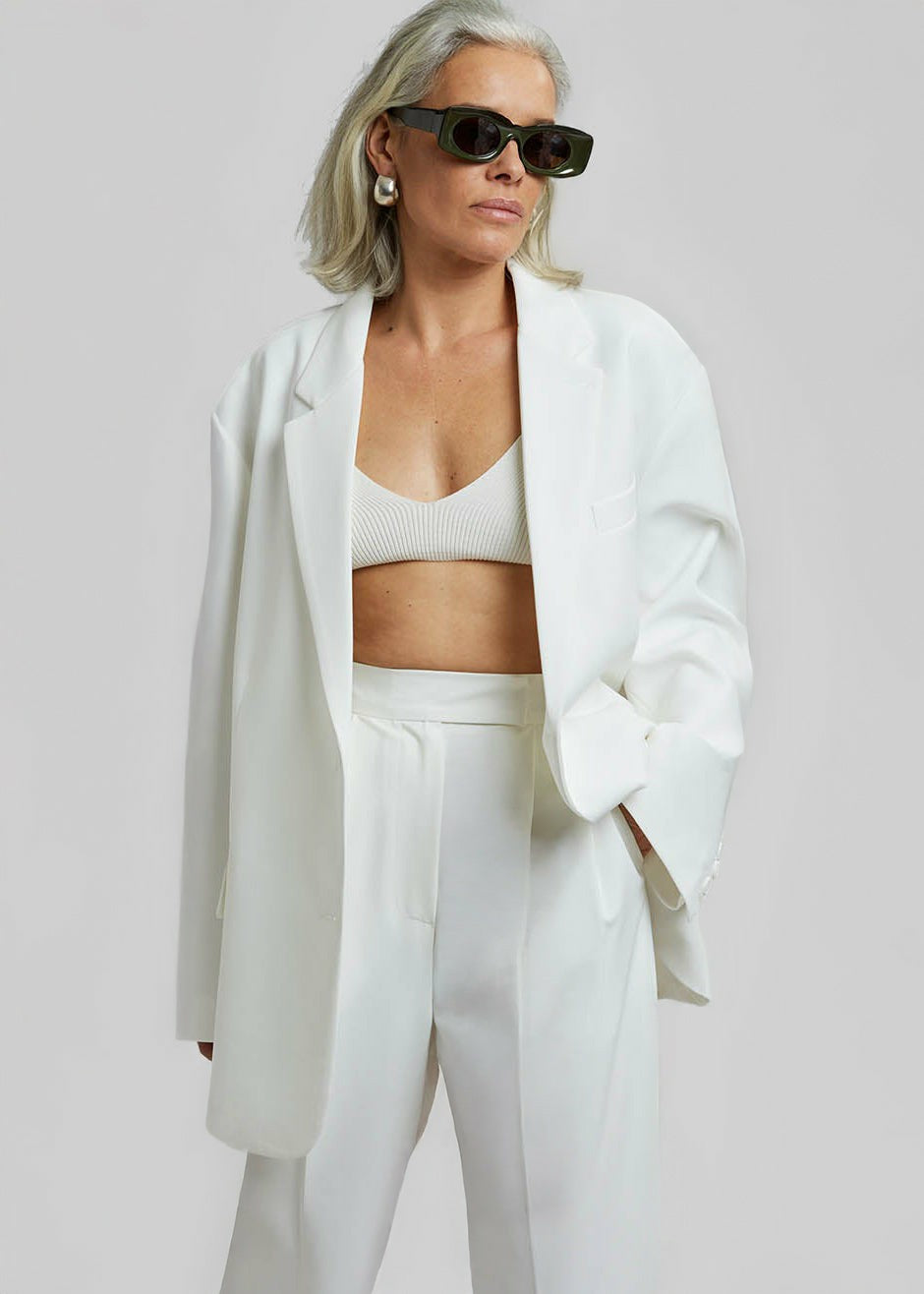 Bea Suit Pants - White