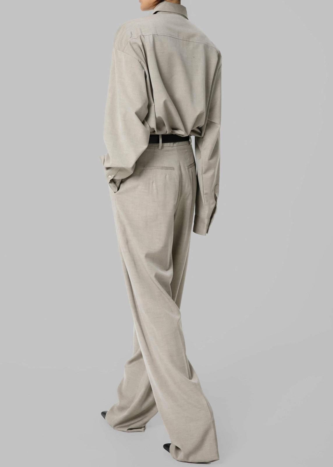 Gelso Shirt - Light Taupe Melange