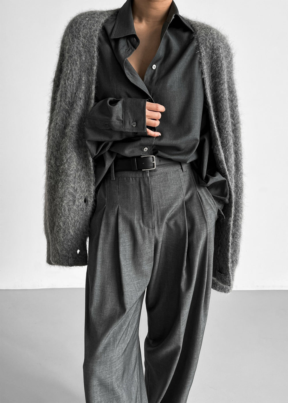 Gelso Shirt - Dark Grey Melange