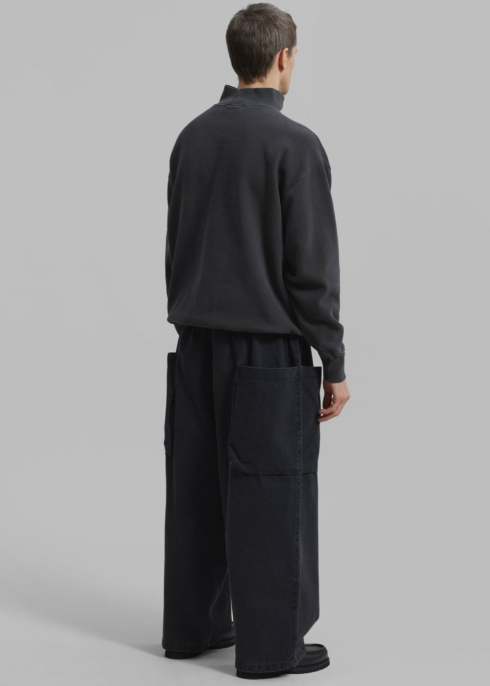 Cliff Denim Balloon Pants - Black