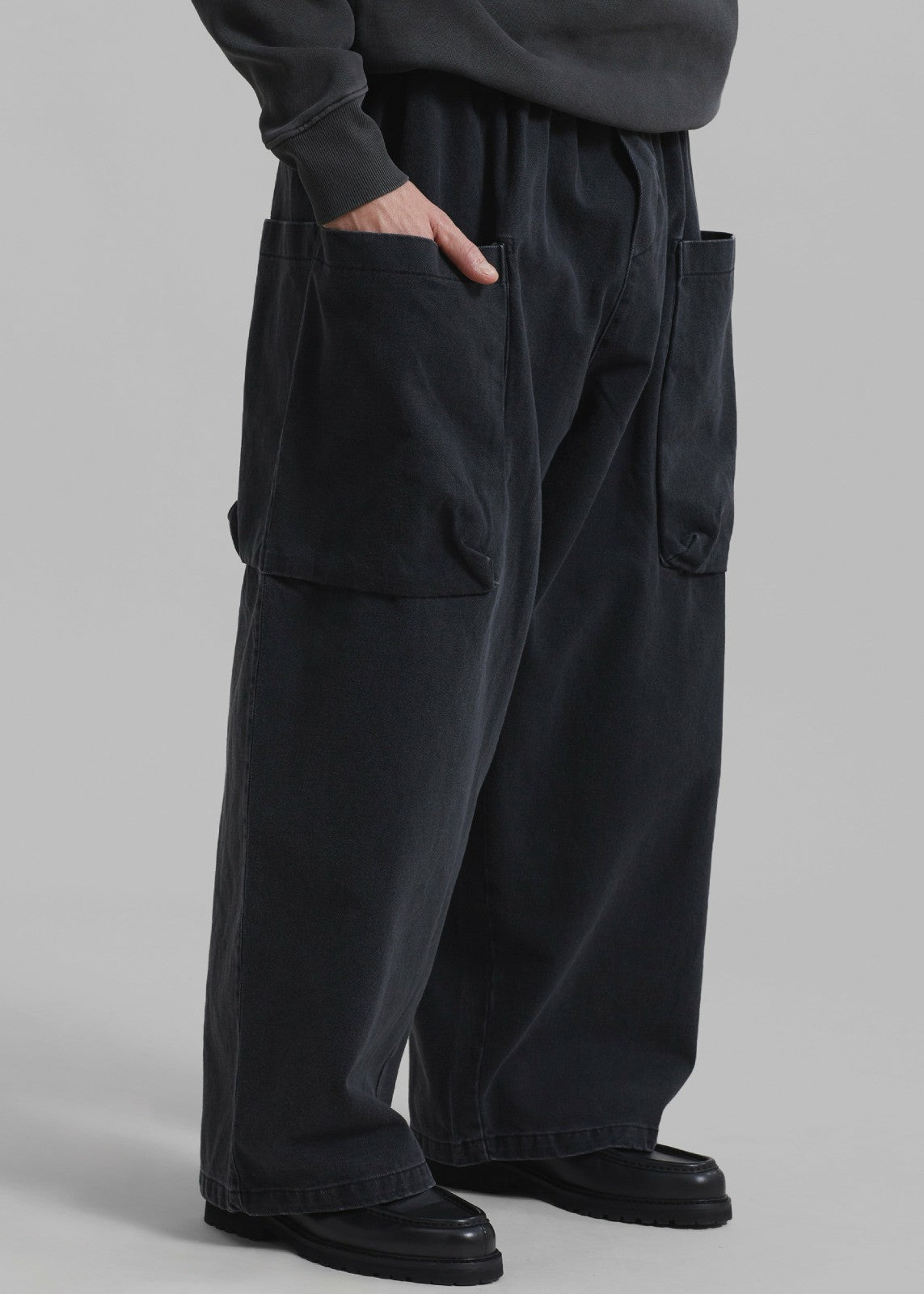 Cliff Denim Balloon Pants - Black