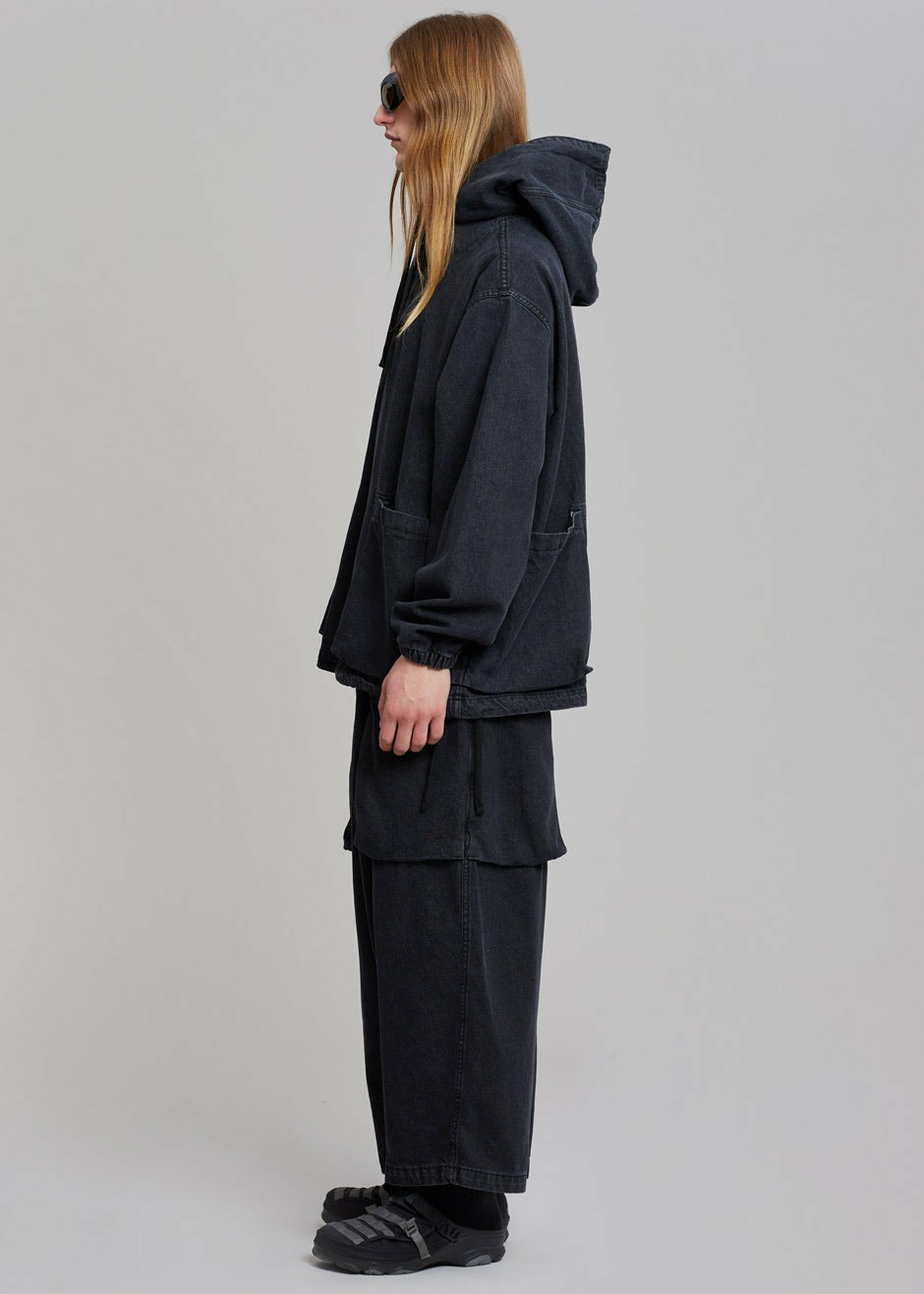 Cliff Denim Balloon Pants - Black