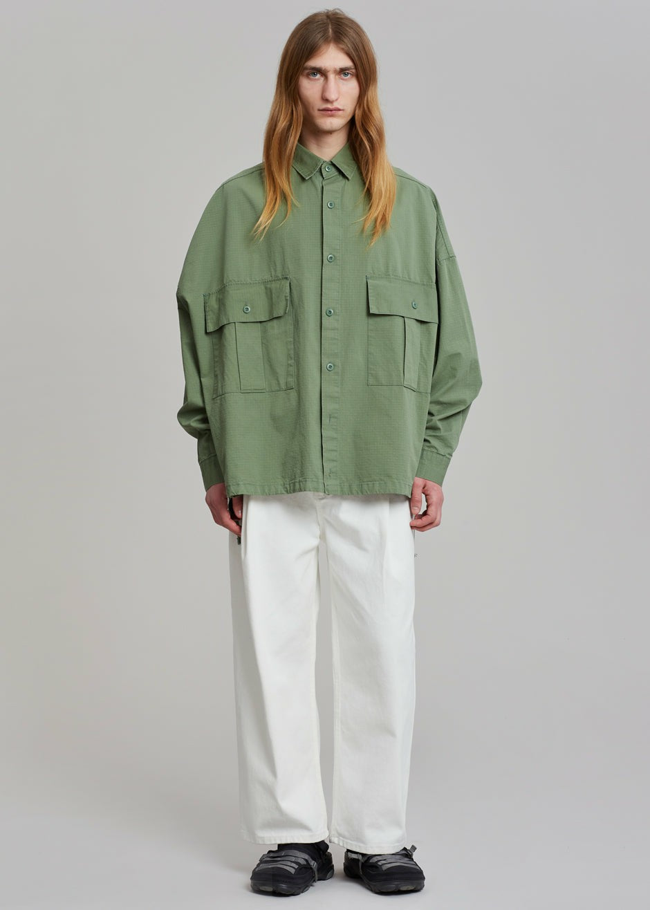 Seb Cargo Shirt - Army Green