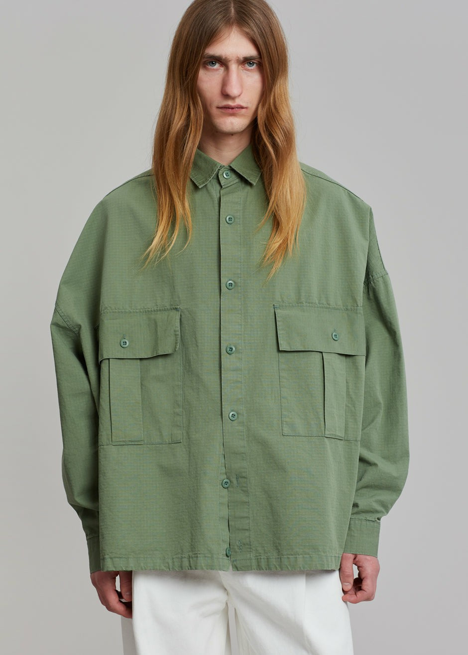 Seb Cargo Shirt - Army Green