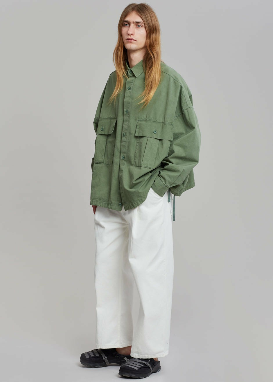 Seb Cargo Shirt - Army Green