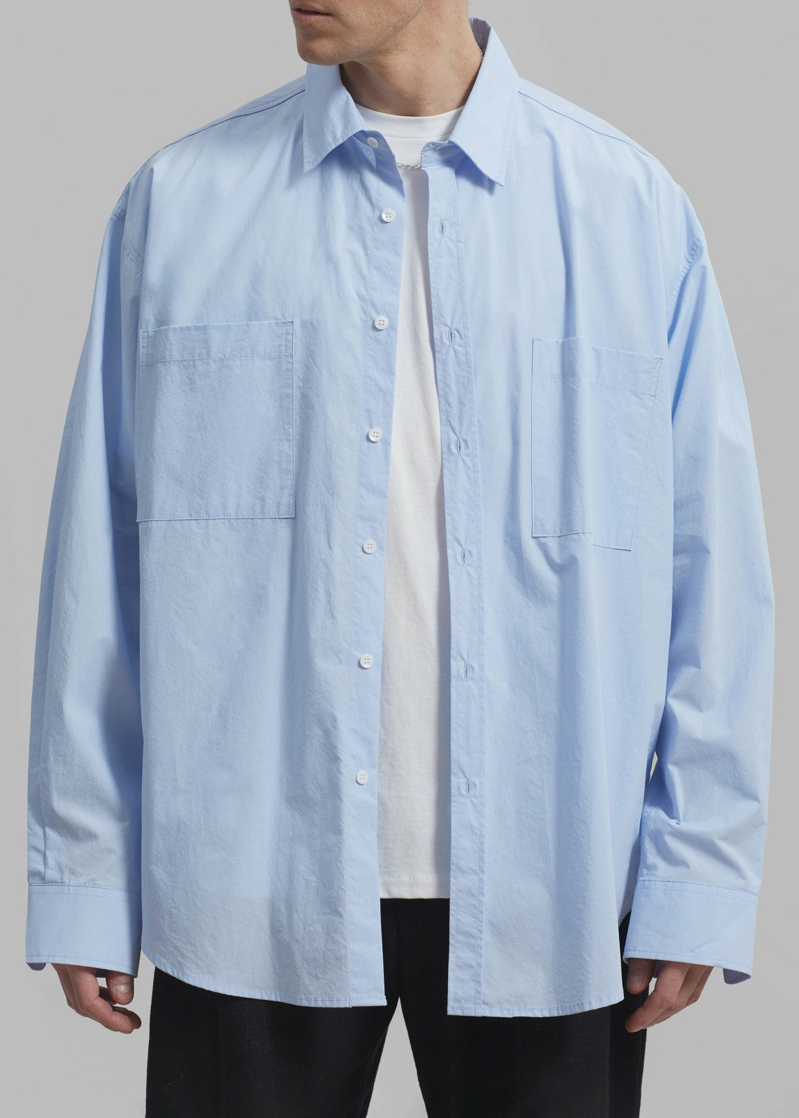 Gus Oversized Shirt - Sky