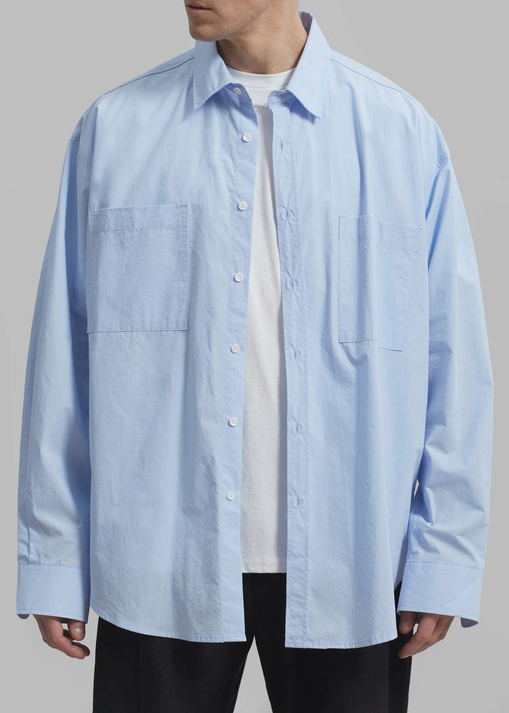 Gus Oversized Shirt - Sky