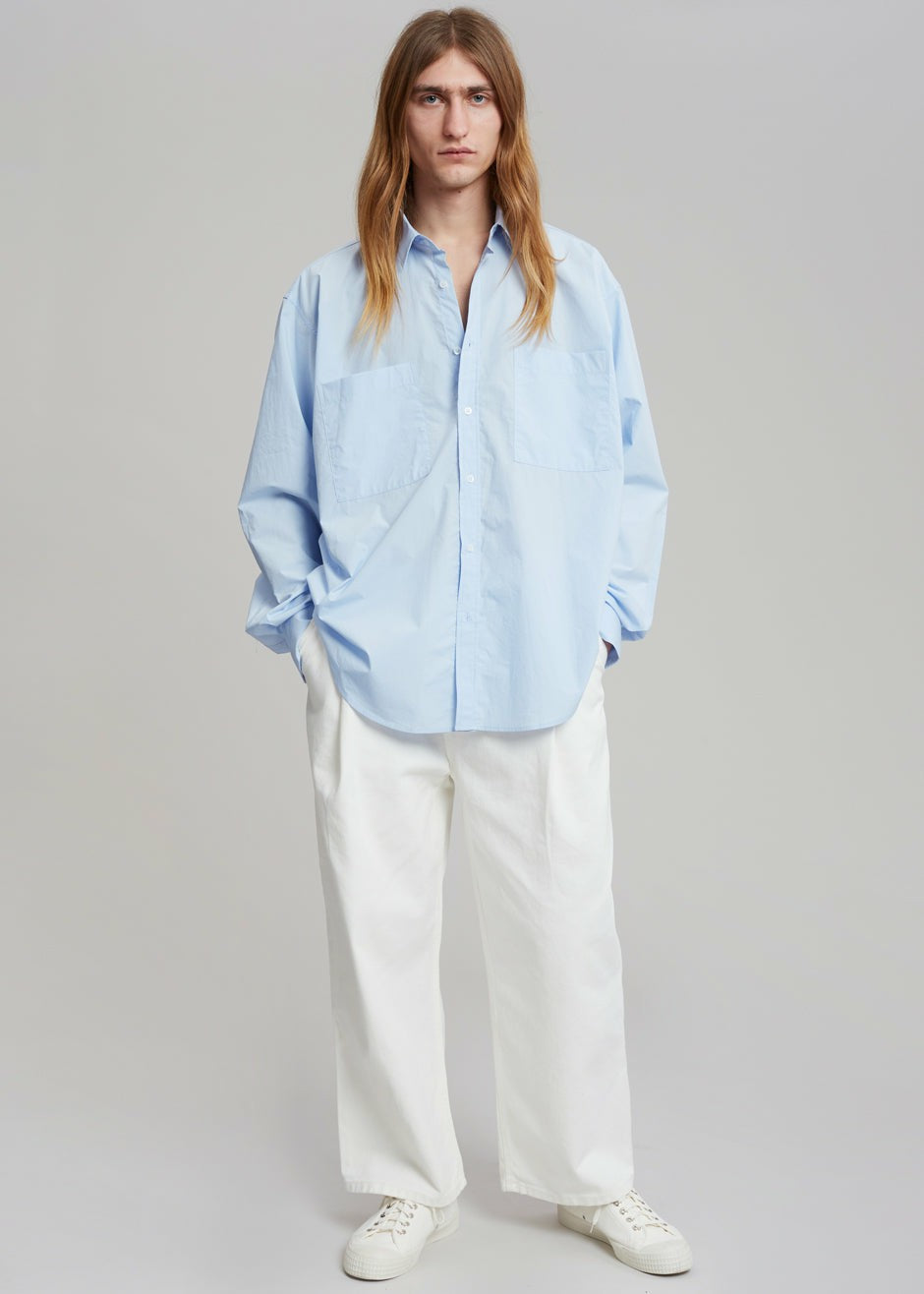 Gus Oversized Shirt - Sky