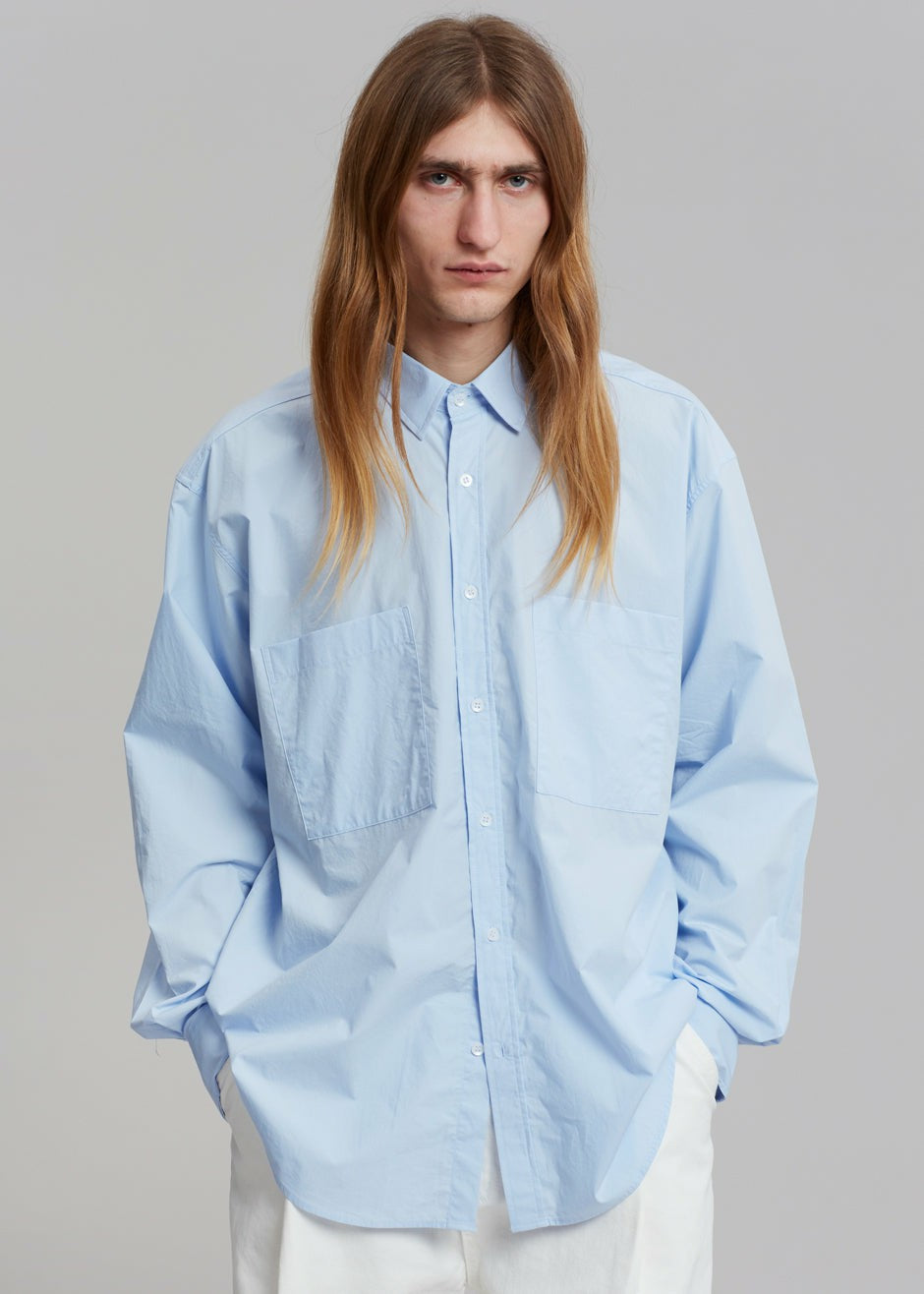 Gus Oversized Shirt - Sky