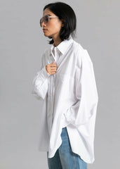 Kat Soft Oversized Shirt - White