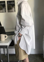 Kat Soft Oversized Shirt - White