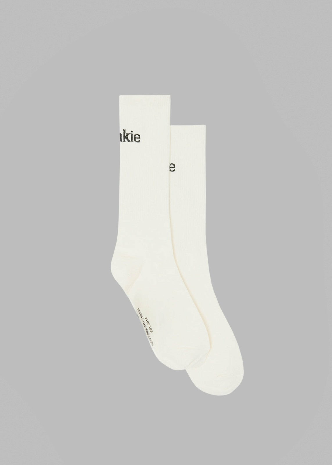 Frankie in English Ribbed Socks - Vanilla