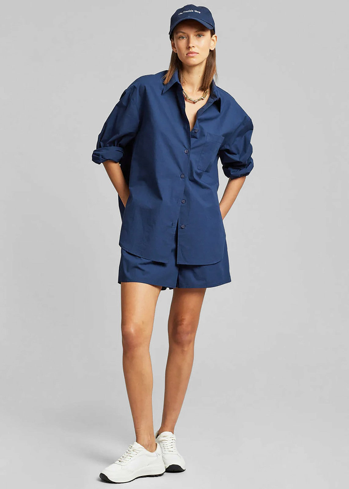 Lui Organic Cotton Shirt - Navy