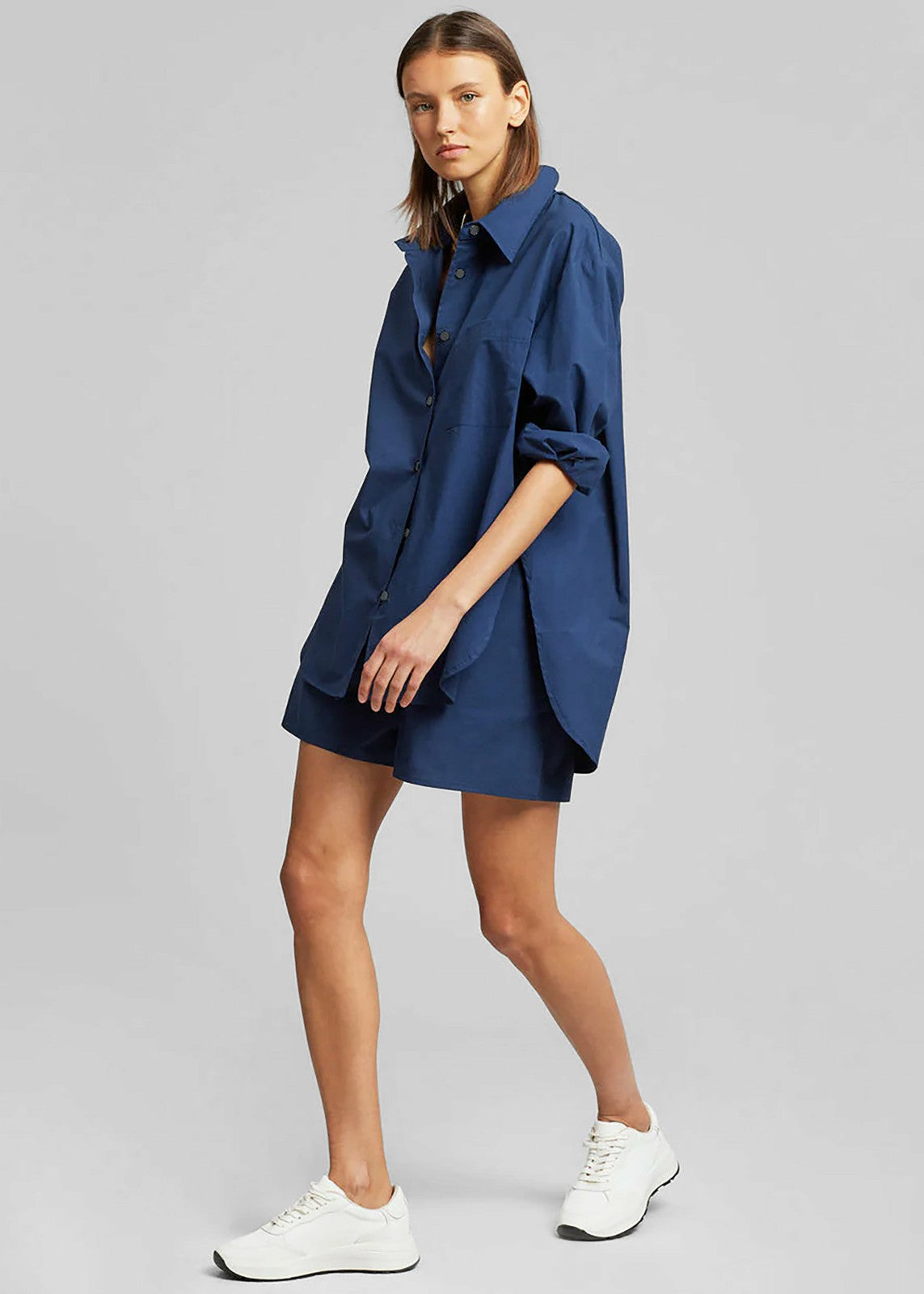 Lui Organic Cotton Shirt - Navy