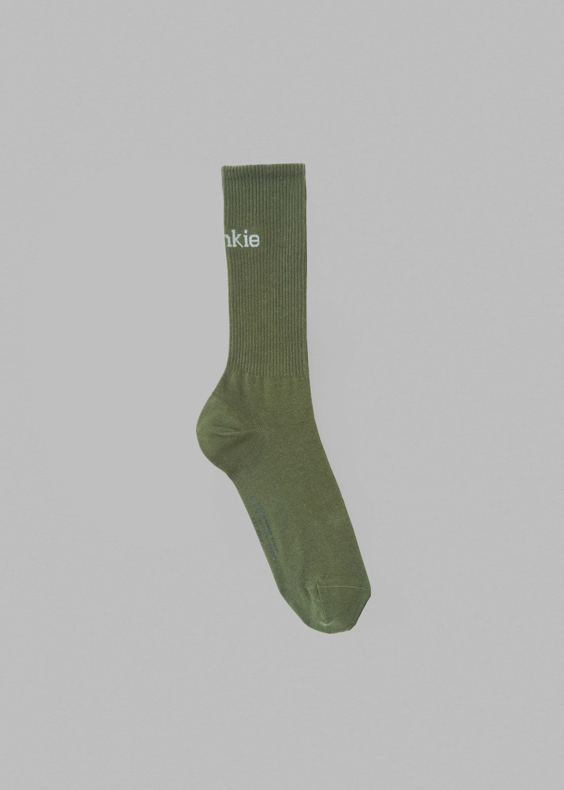 Frankie in English Ribbed Socks - Thyme