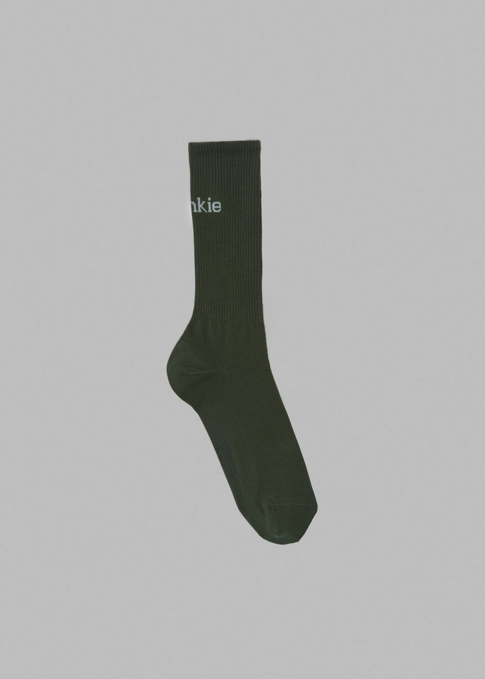 Frankie in English Ribbed Socks - Army Green