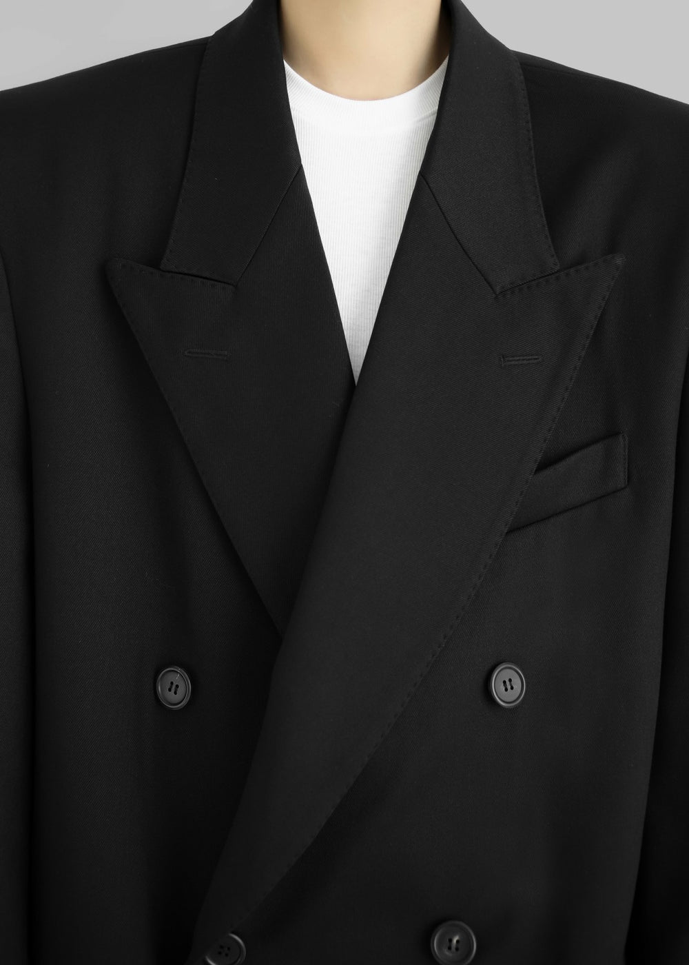 London Double Breasted Coat - Black
