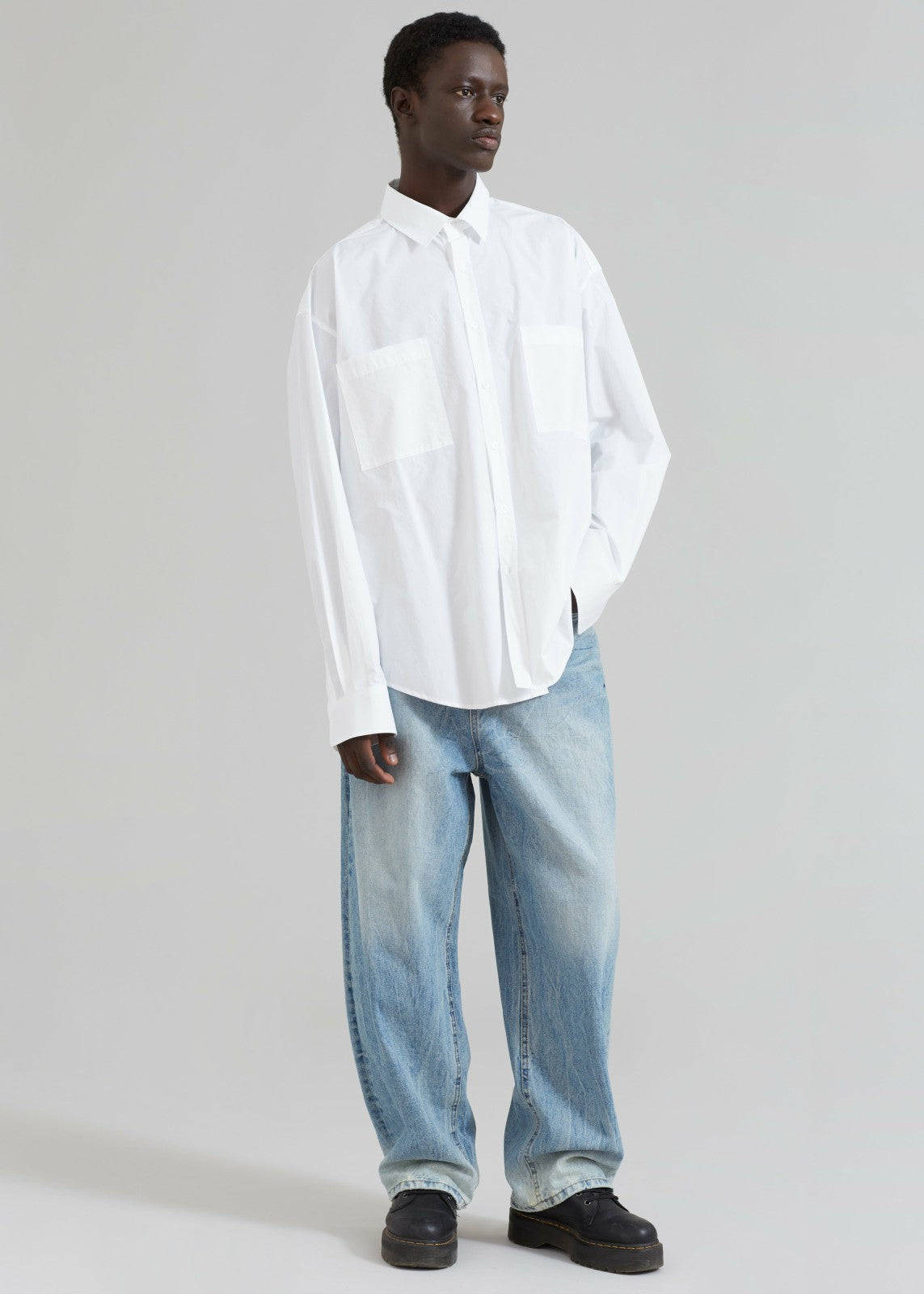 Gus Oversized Shirt - White