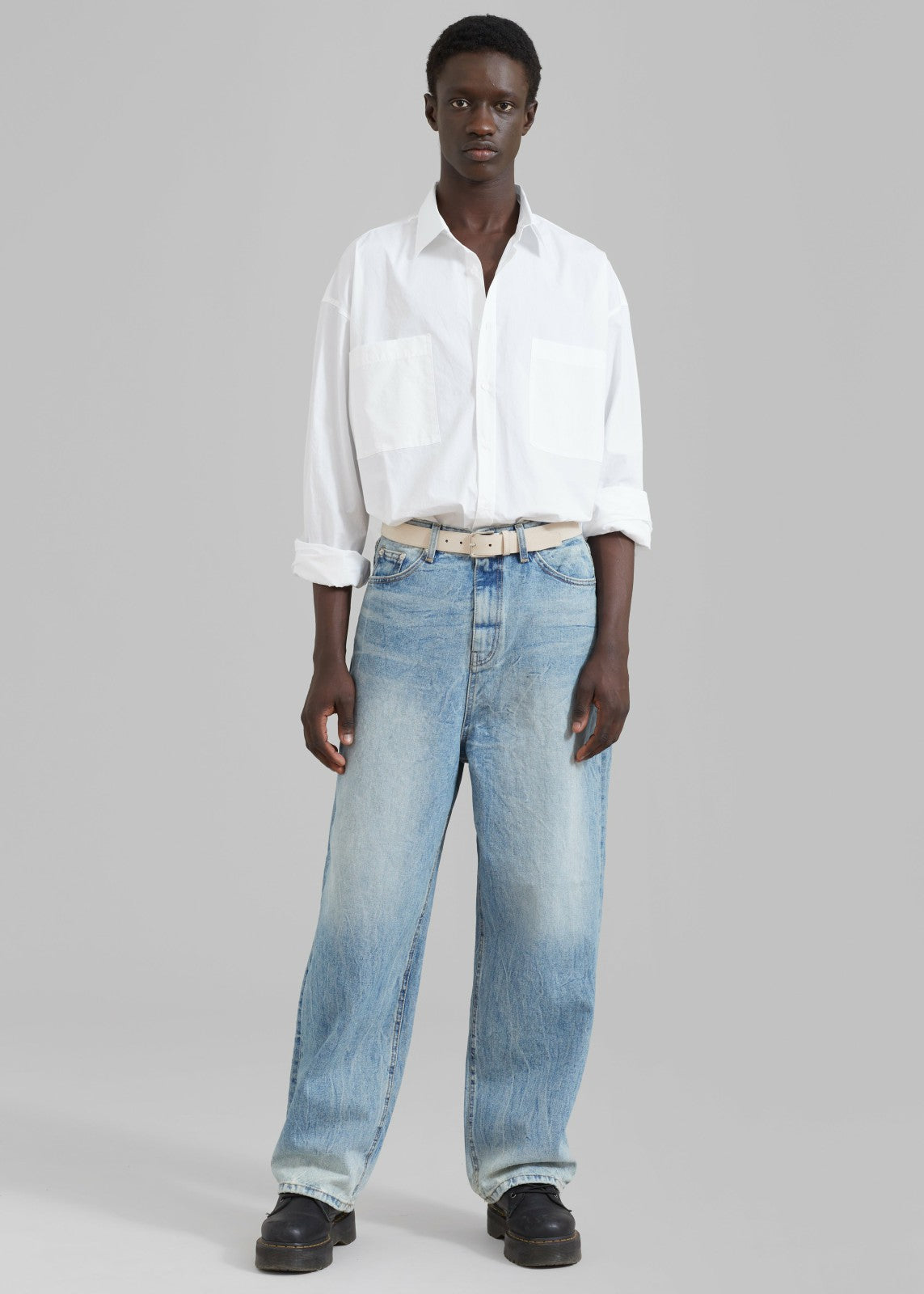 Gus Oversized Shirt - White