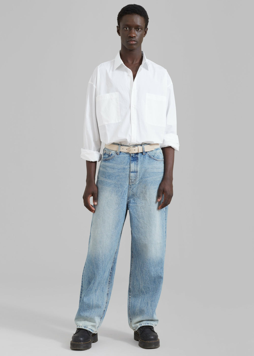 Gus Oversized Shirt - White
