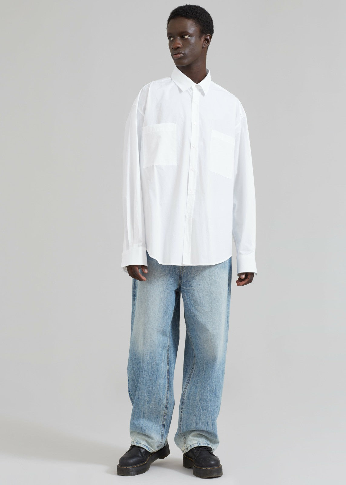 Gus Oversized Shirt - White