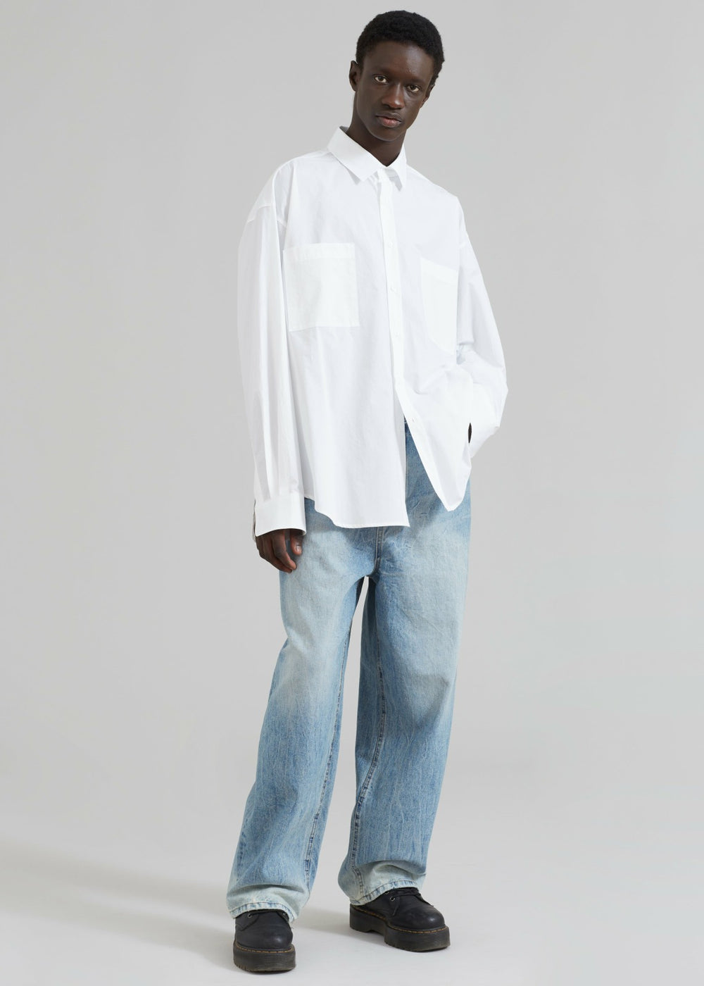 Gus Oversized Shirt - White