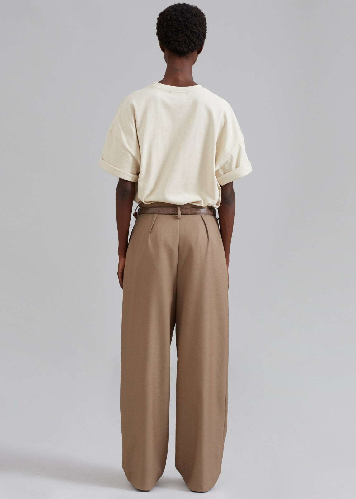 Faro Boxy Tee - Beige
