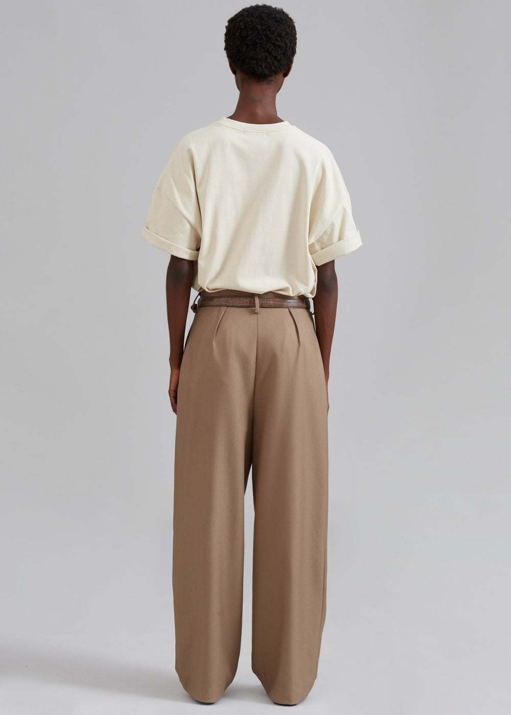 Faro Boxy Tee - Beige
