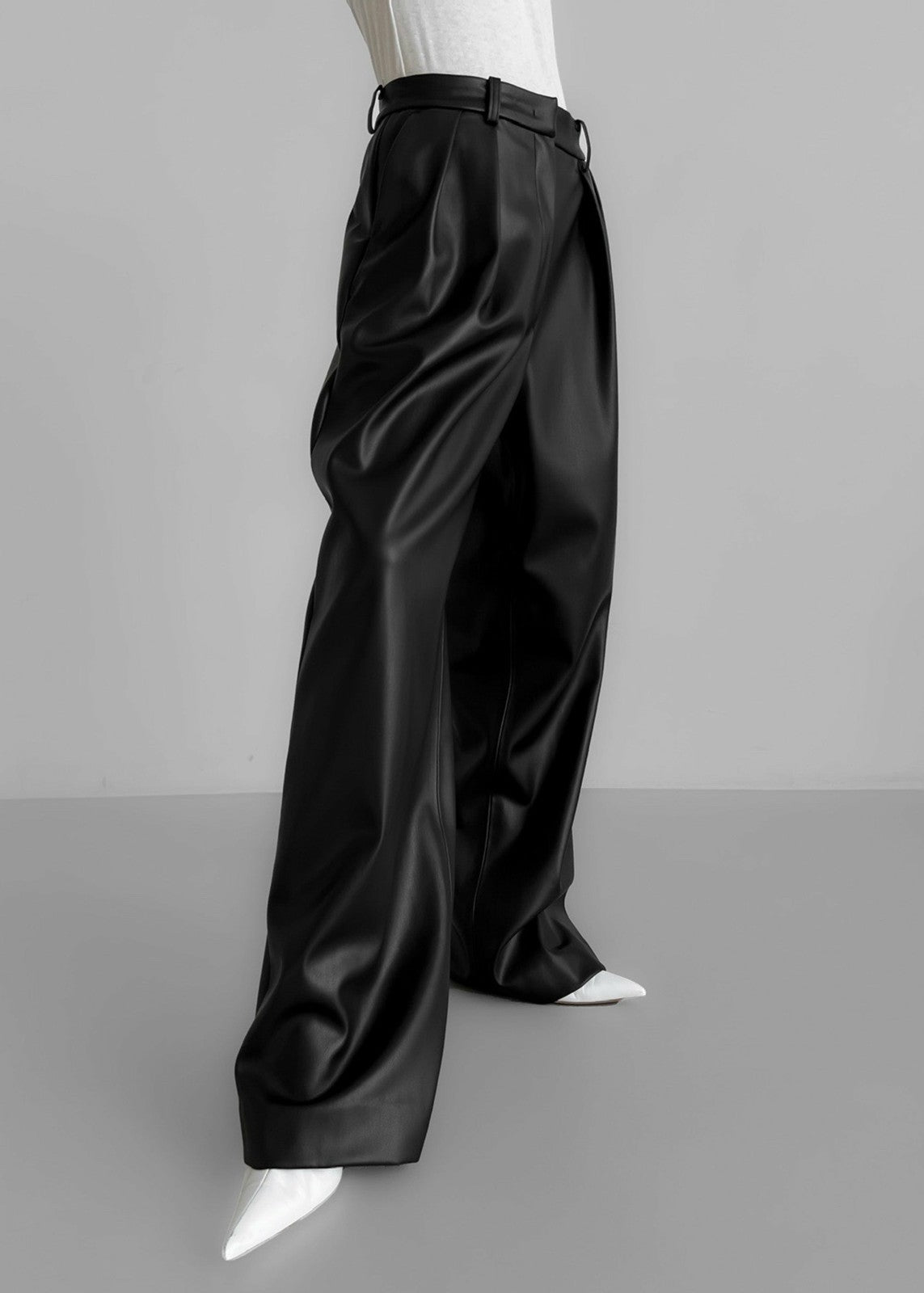 Helsinki Faux Leather Pants - Black