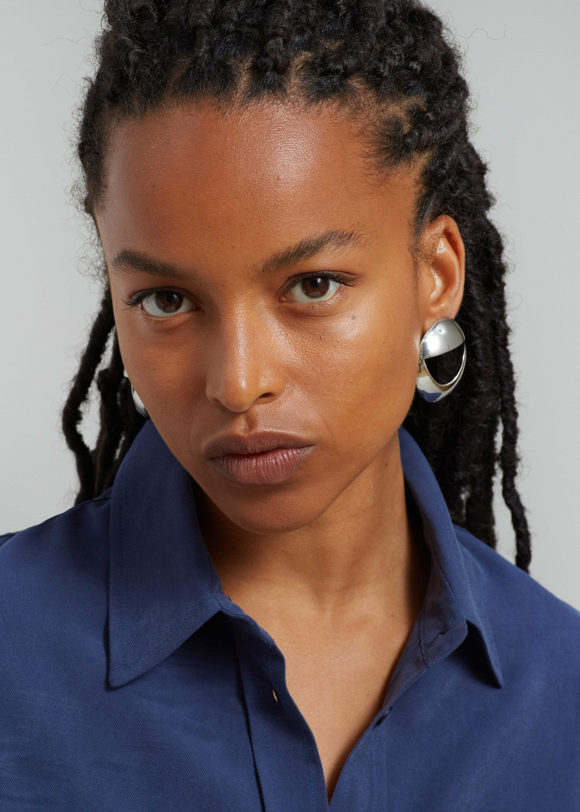 Coperni Logo Earrings - Silver