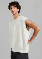 Owen Knit Vest - Grey Melange
