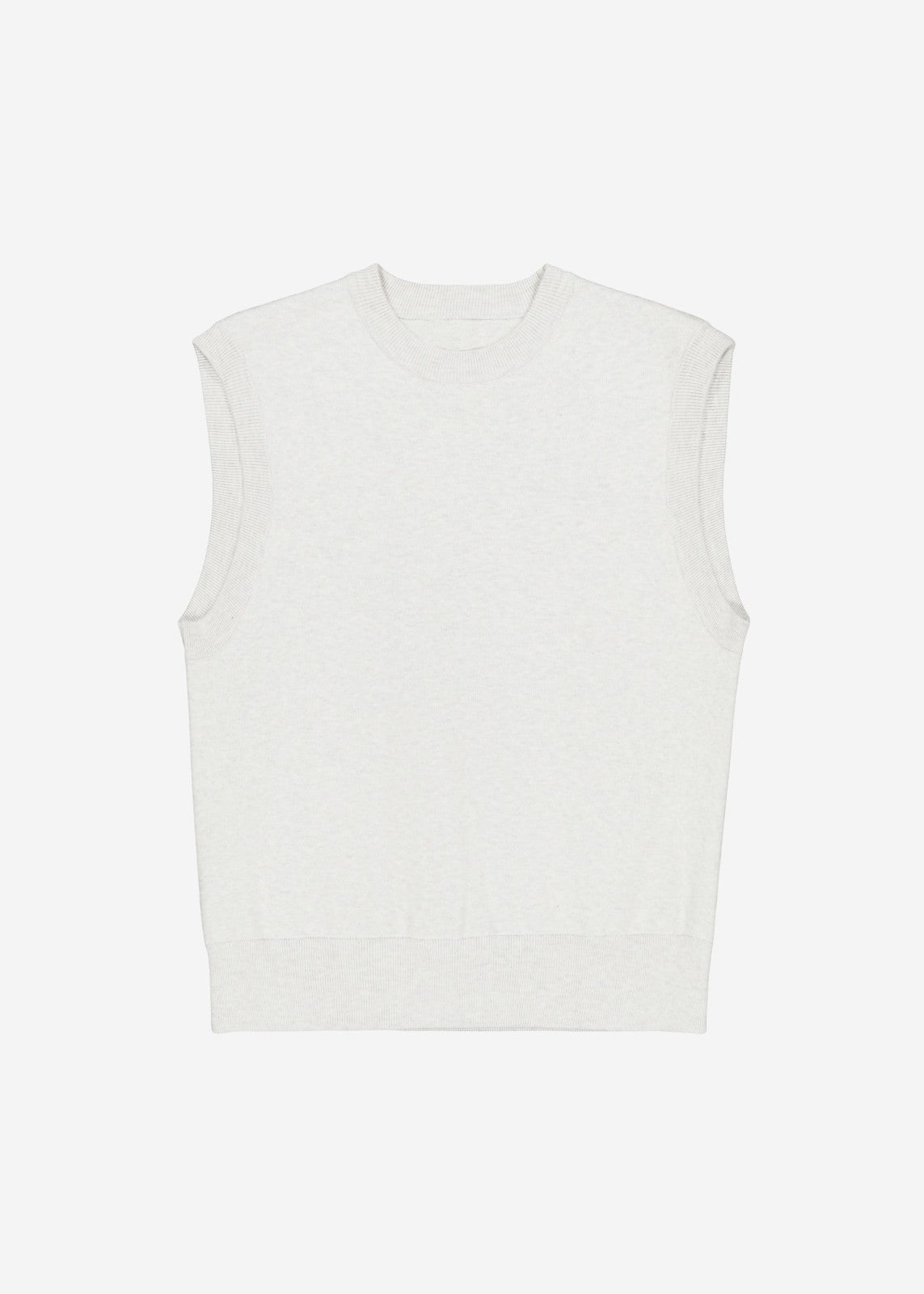 Owen Knit Vest - Grey Melange