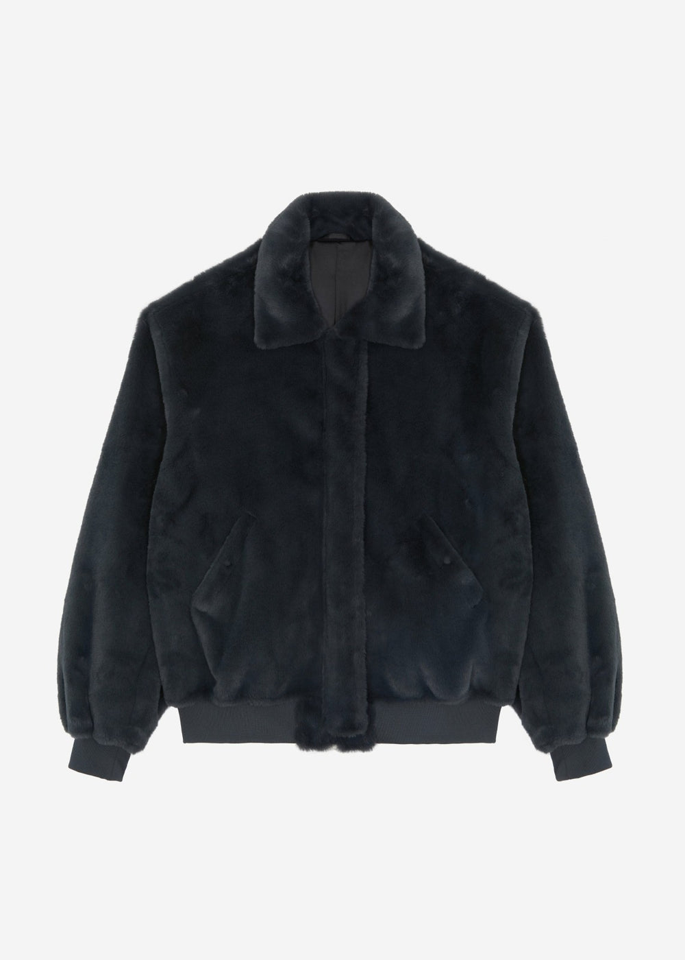 Justin Faux Fur Bomber - Storm