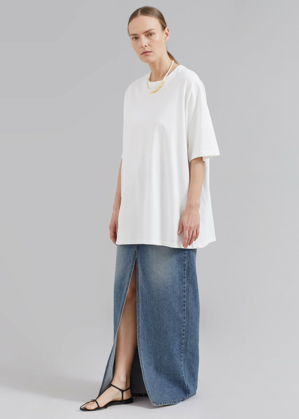 Faro Boxy Tee - White
