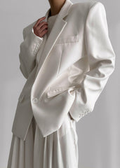 Jun Blazer - White