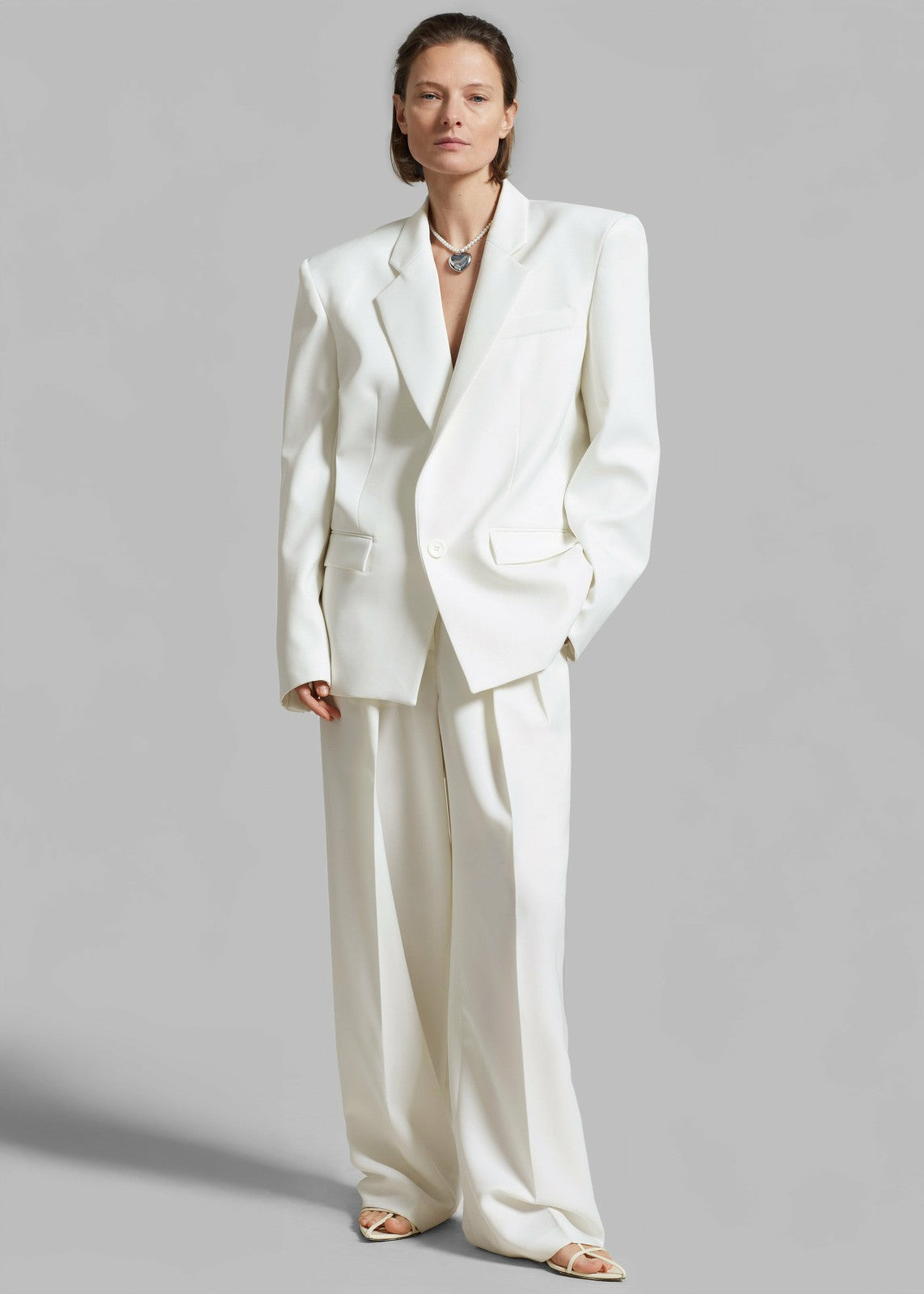 Jun Blazer - White