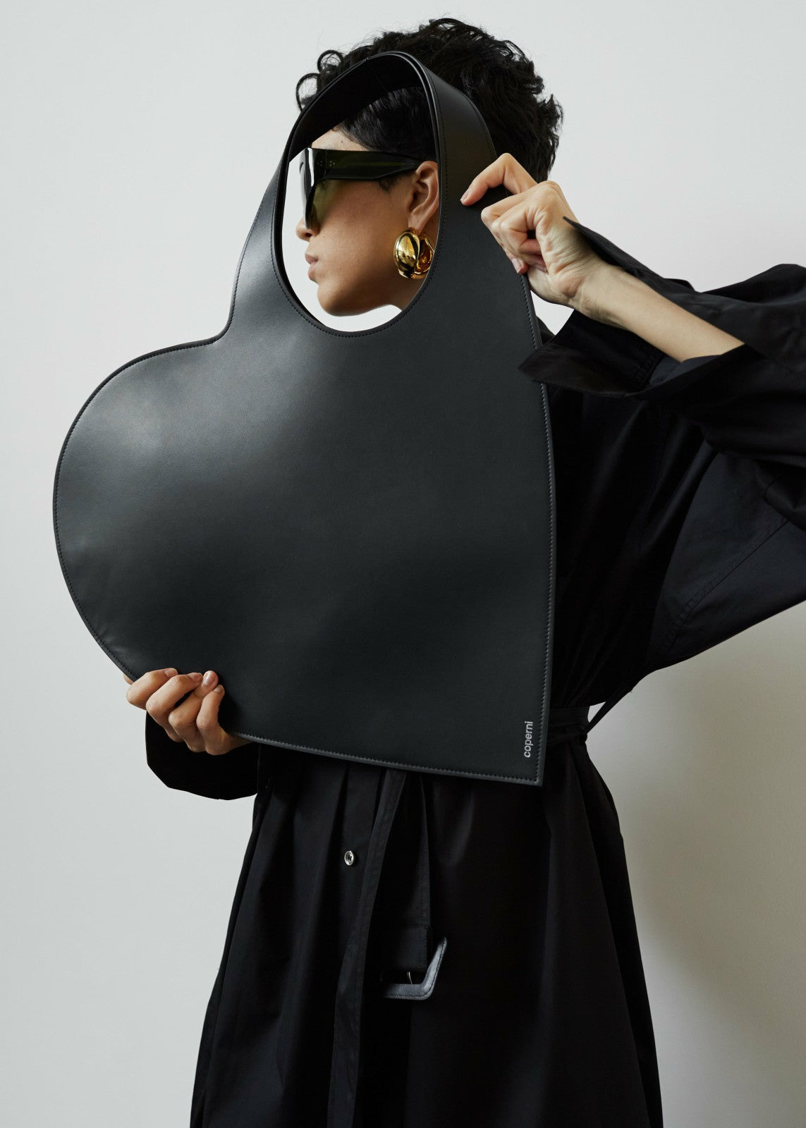Coperni Heart Tote Bag - Black