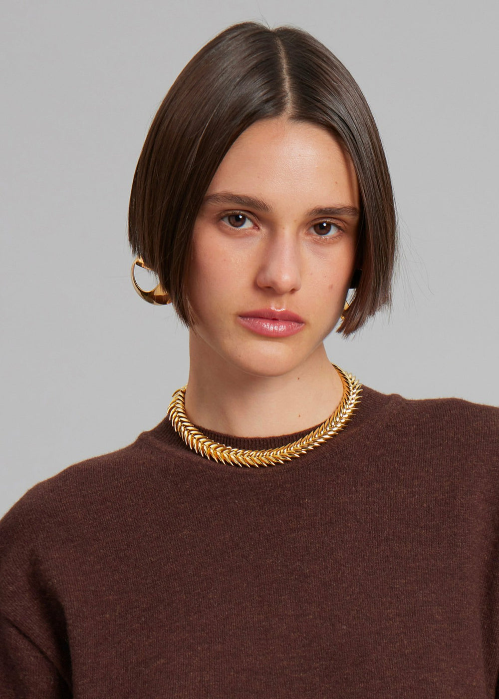 Bevza Spikelet Necklace - Gold