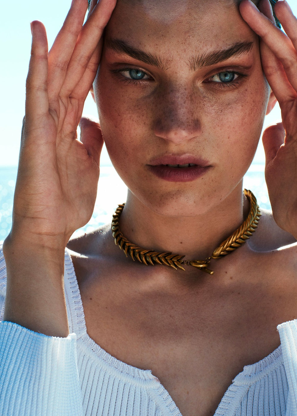 Bevza Spikelet Necklace - Gold