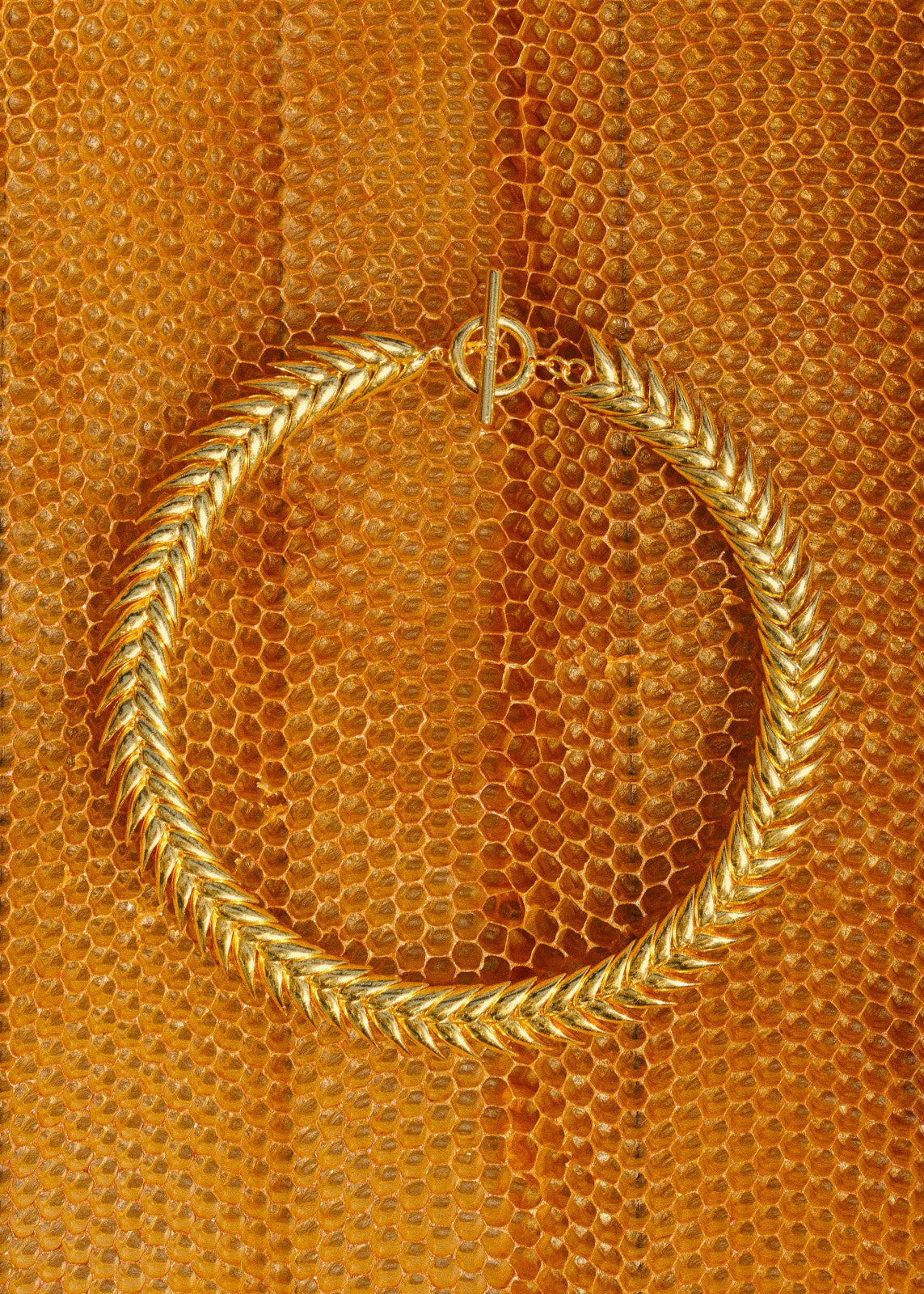 Bevza Spikelet Necklace - Gold