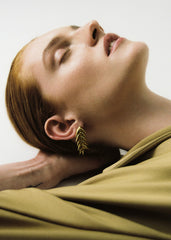 Bevza Spikelet Short Earrings - Gold