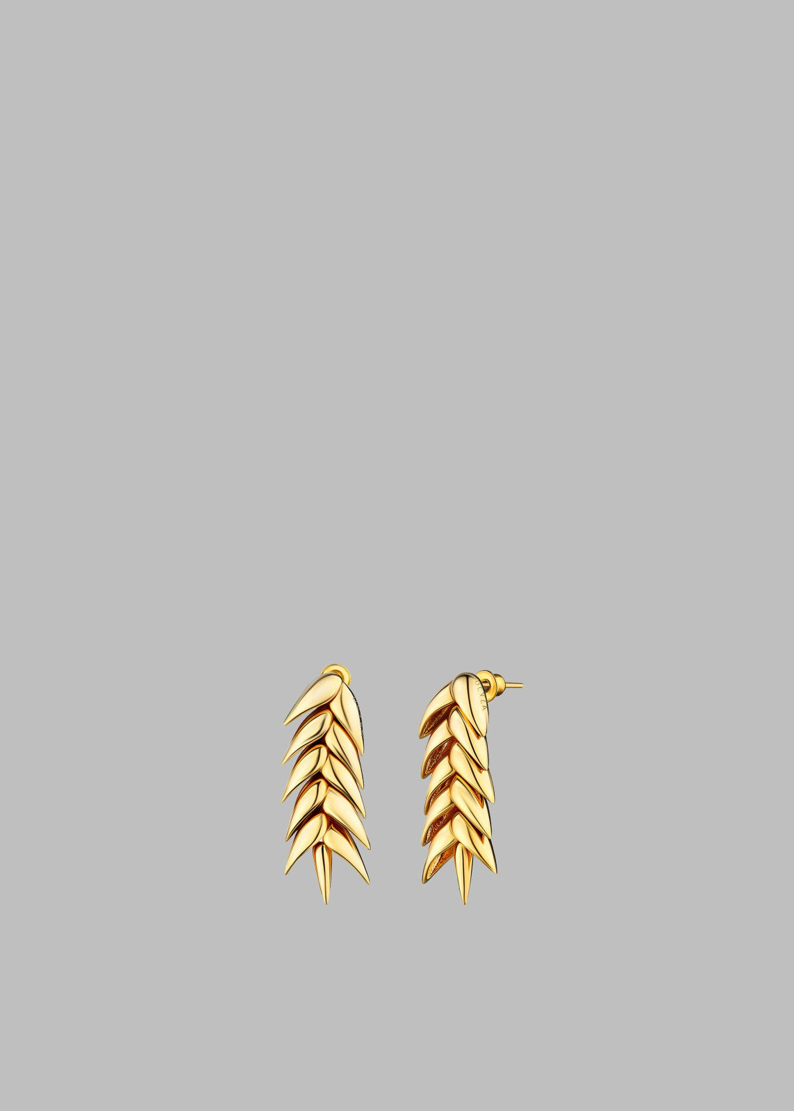 Bevza Spikelet Short Earrings - Gold