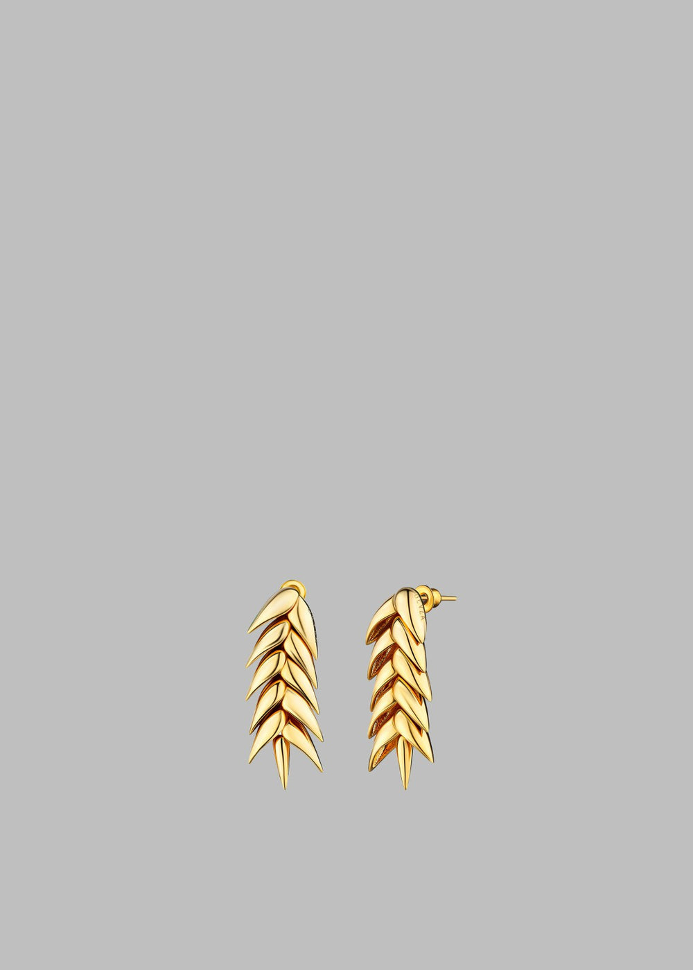 Bevza Spikelet Short Earrings - Gold